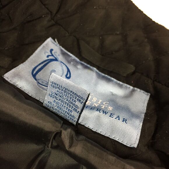 Classic Elements Quilted Coat Size Extra Large Womens Black Windbreaker Jacket - Picture 5 of 7